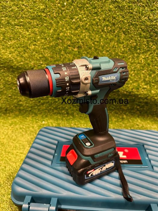 Акумуляторний дриль ударний шурупокрут MAKITA DHP486Z 48v, 185 Нм