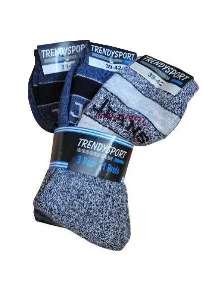 Skarpety męskie zimowe bawełniane bardzo ciepłe r.39/42 43/46