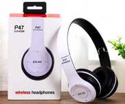 Słuchawki bezprzewodowe nauszne - bluetooth - P47 - DUŻE - NOWE - 3szt