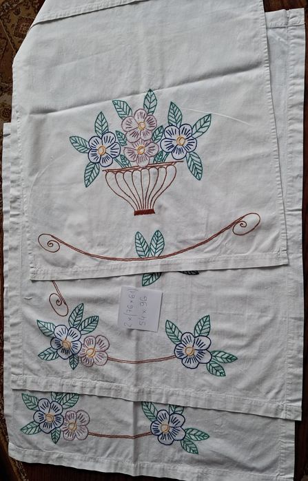 Serwetki haftowane do kuchni stare vintage