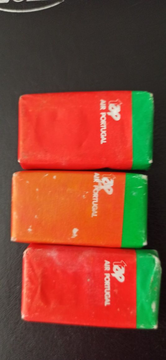 Sabonetes mini vintage da Tap Portugal
