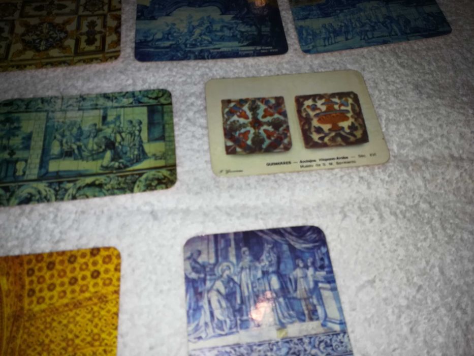 azulejos da cidade de guimarães (9 calendários) coleção 1985