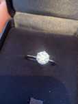 Pierscionek 1.06 CT Naturalny brylant w stylu Tiffany one , Certyfikat