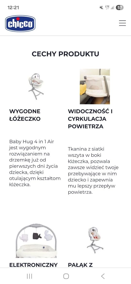 Łóżeczko 5w1 chicco jak nowe!