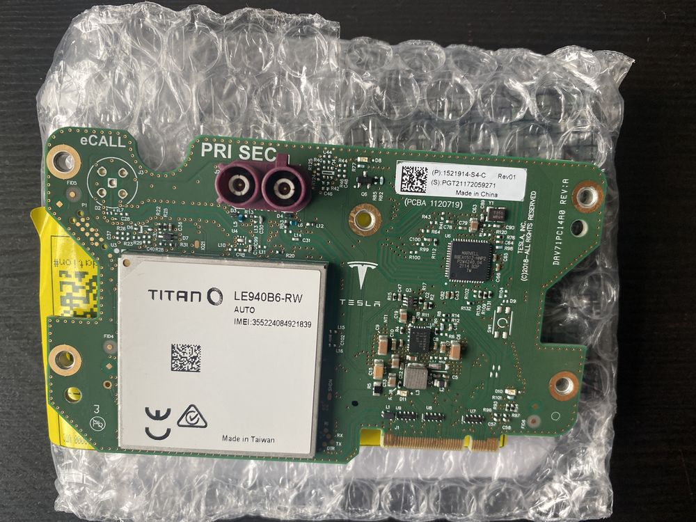 Європейський модем Modem EU для Tesla S X 3 Y Plaid Tegra Intel