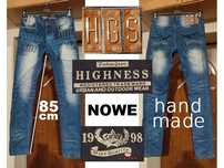spodnie jeans HGS HIGHNESS r. 30 W30 L34 pas 77 78 - 79 80 81 NOWE
