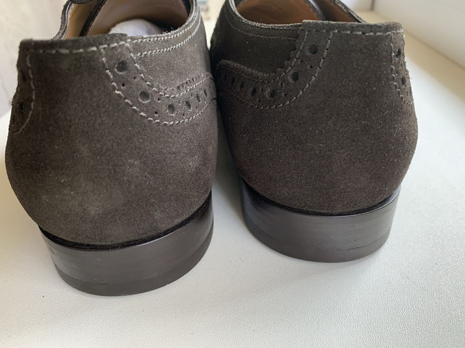 Louis Vuitton туфли коричневые замшевые оригинал 40-41,5