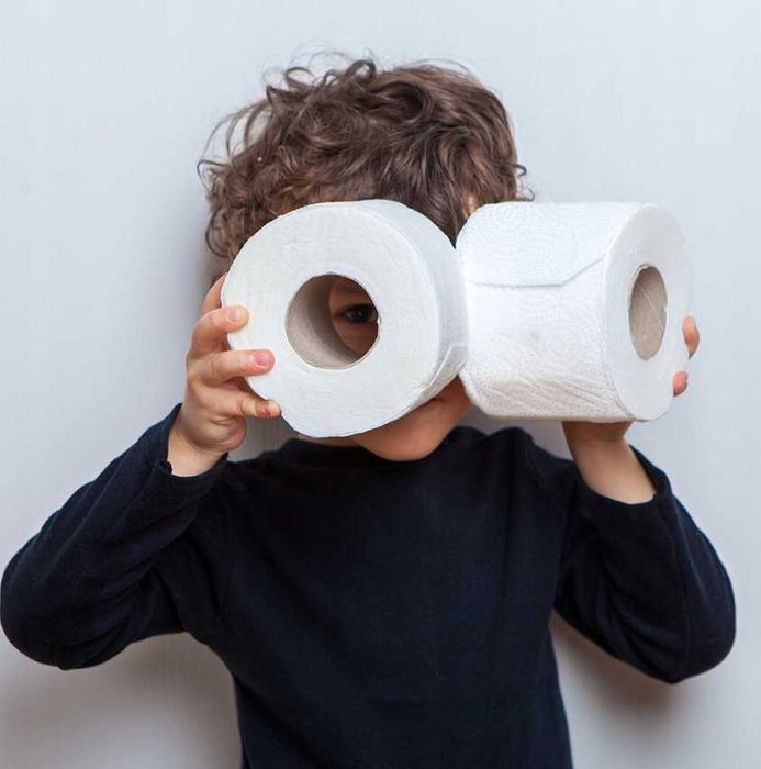 Biały papier toaletowy Fluffy 3 warstwy 40 rolek ! Miękki 4800 listków