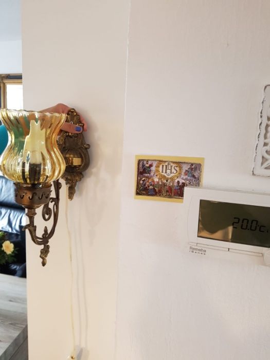 lampka scienna mosiezna klasyczna