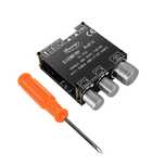 Wzmacniacz cyfrowy z regulacją barwy i bluetooth 2 x 50W