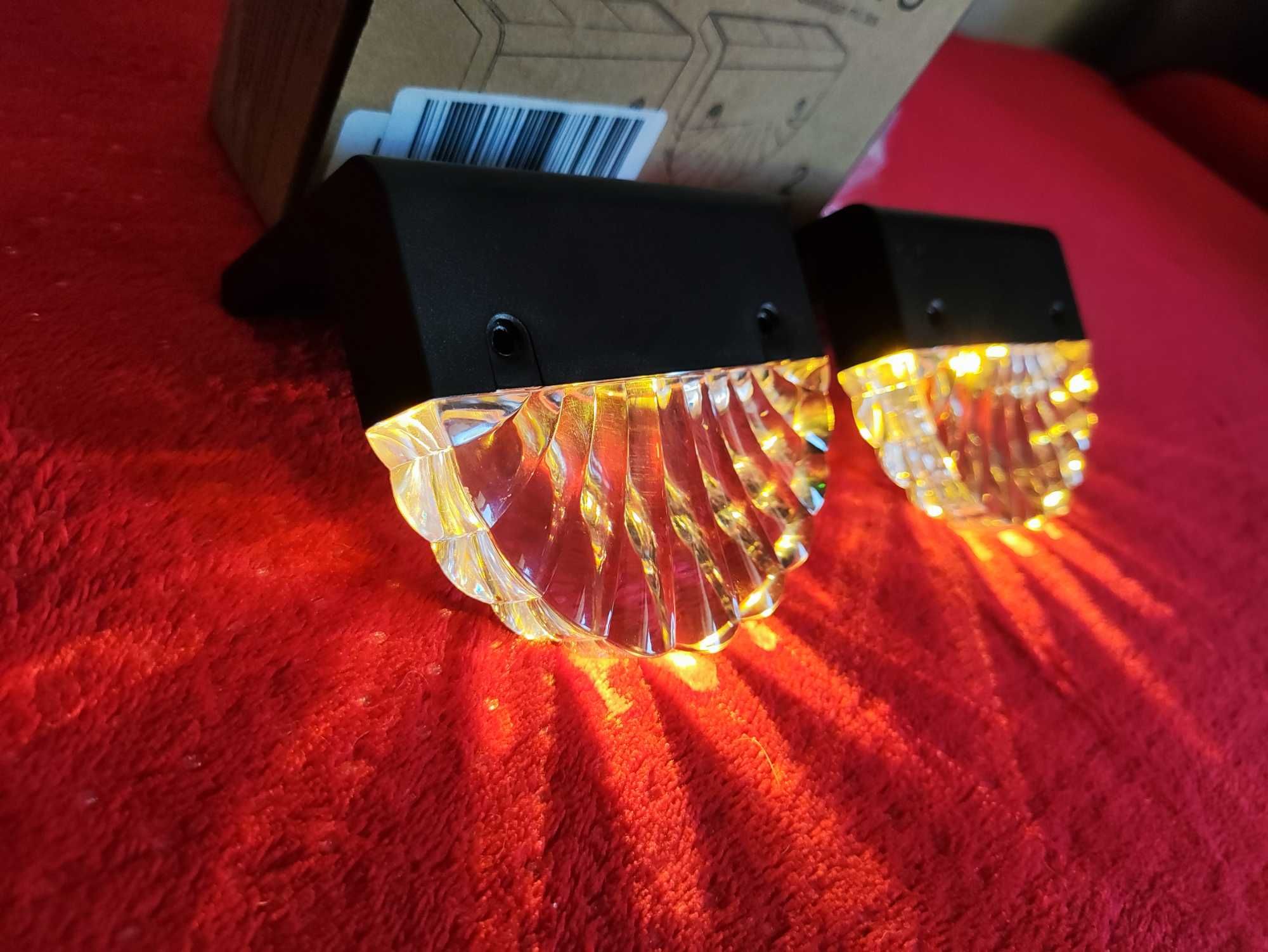 Lampki LED RGB Solarne kolorowe ogrodowe na działkę Lampy słoneczne