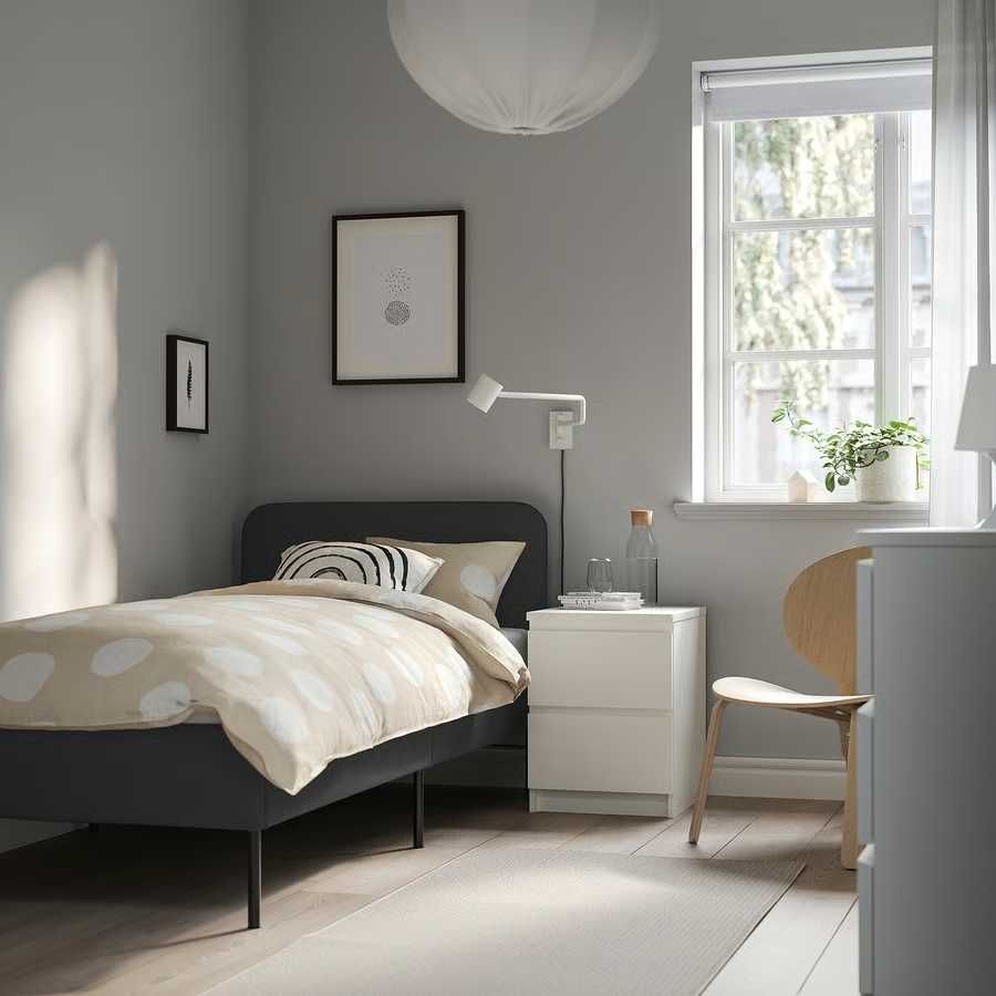 Cama SLATTUM e Colchão VESTERÖY Em bom Estado