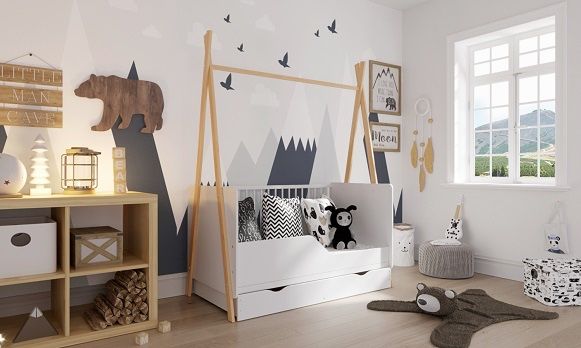 Lozeczko Tipi 140x70 piętrus
