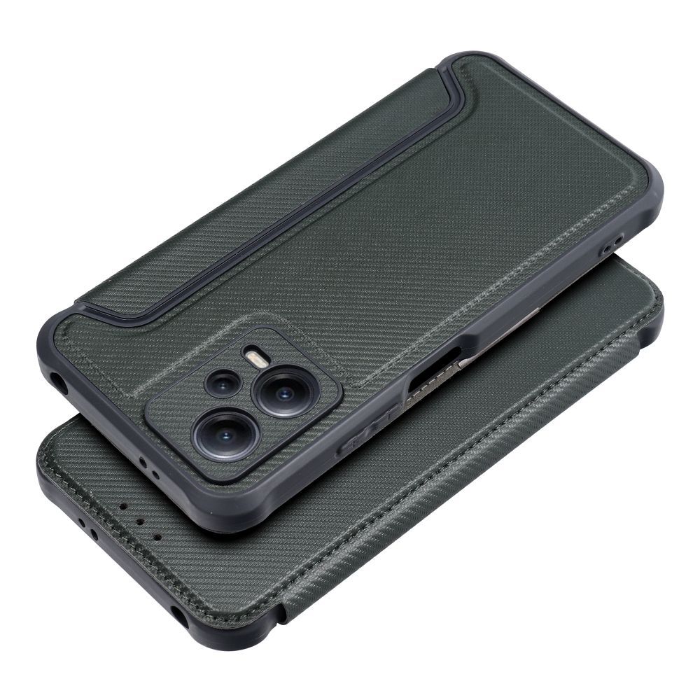Etui Kabura Razor Book Do Xiaomi Redmi Note 12 5G Ciemnozielony