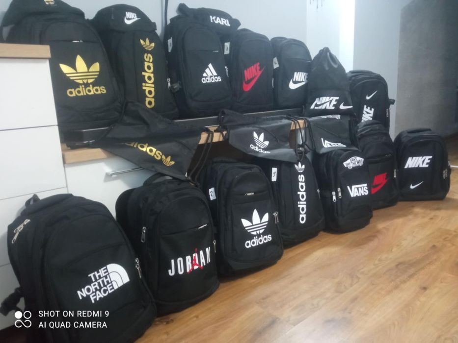 Nowy plecak szkolny logo nike jordan adidas vans