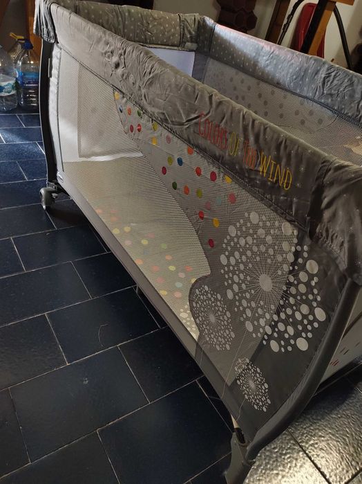 Cama/Berço de viagem Asalvo cinzenta