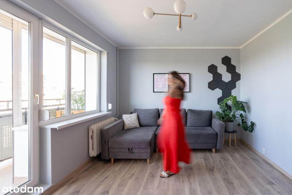 3 pokoje/oddzielna kuchnia/odświeżone/balkon/piwnica/widok na zieleń