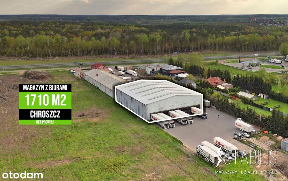 Magazyn z dokami przy  S8 x Via Carpatia  / 1710m2