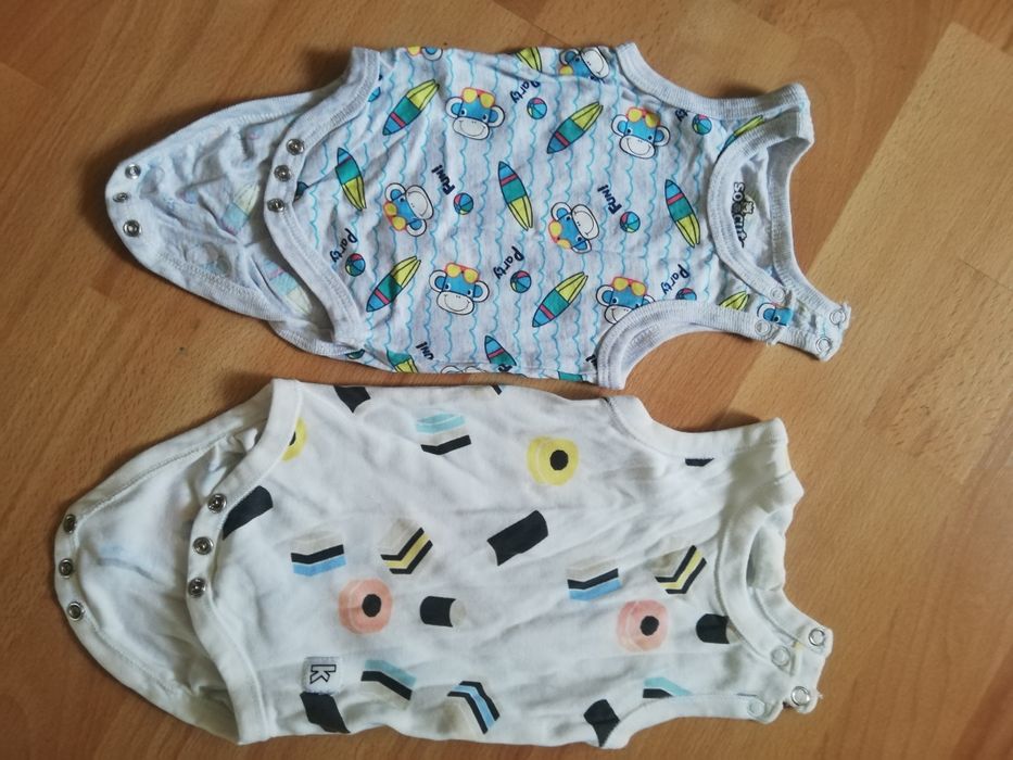 2 szt body na ramiączka dla niemowlaka, 56-62cm