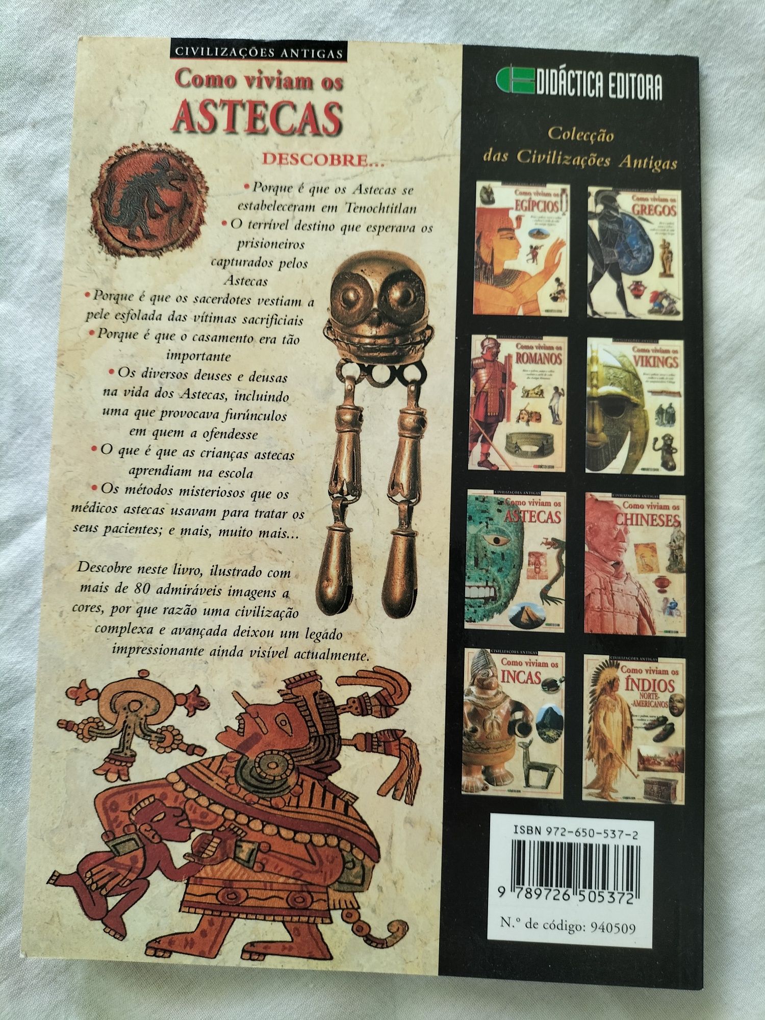Livro " Como viviam os Astecas'