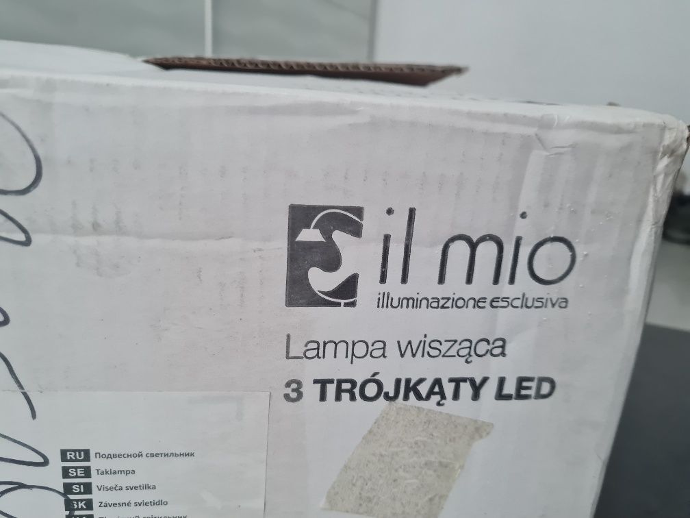 Lampa 3 trójkąty led