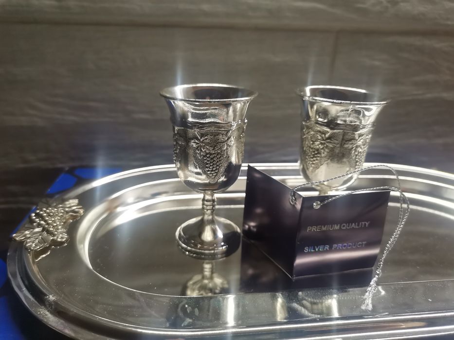 Набори чарок на підносі.Набор рюмок на подносе.Класика 6шт.