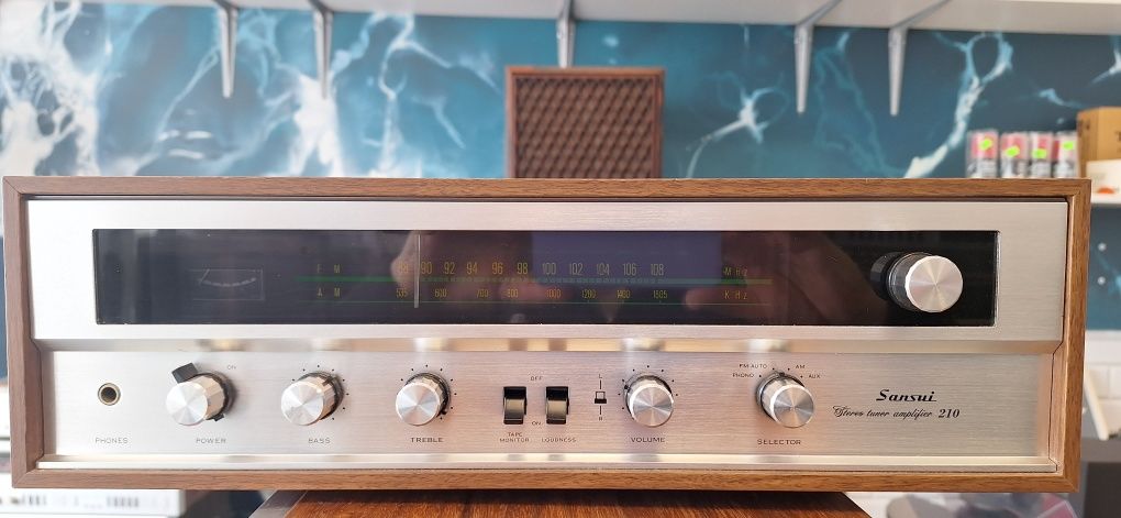 Sansui 210 . Amplituner stereo. St. B.dobry Audio Vintage Pr