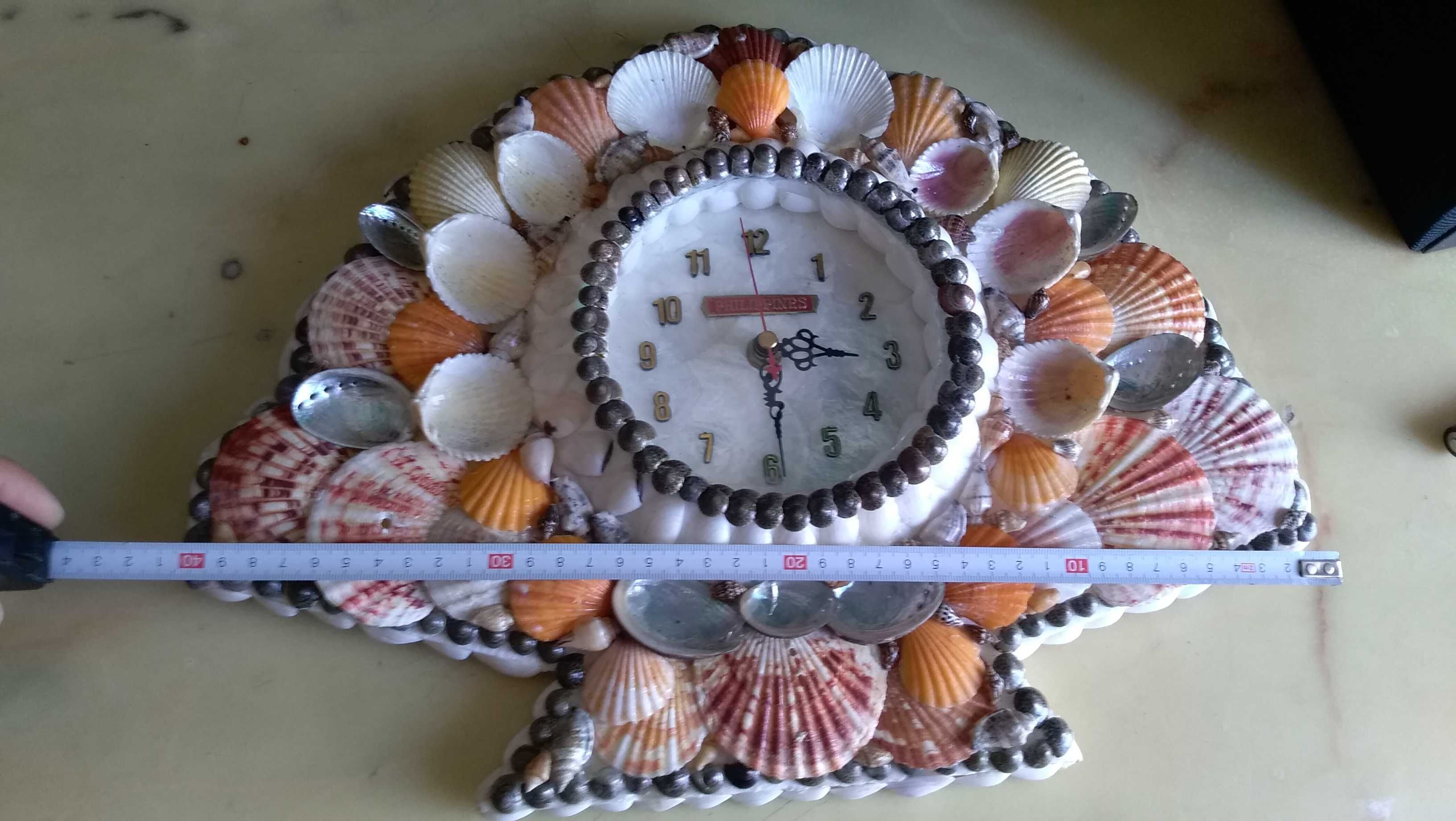 настенные часы с ракушек из Филиппин
