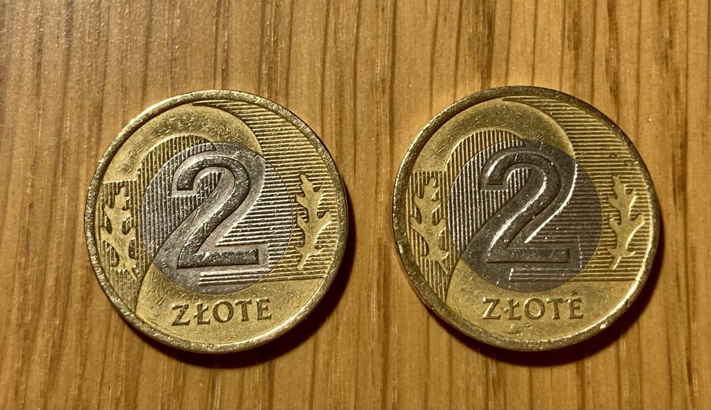 Zestaw monet 2 zl 1994 i 1995 pierwsze wydania