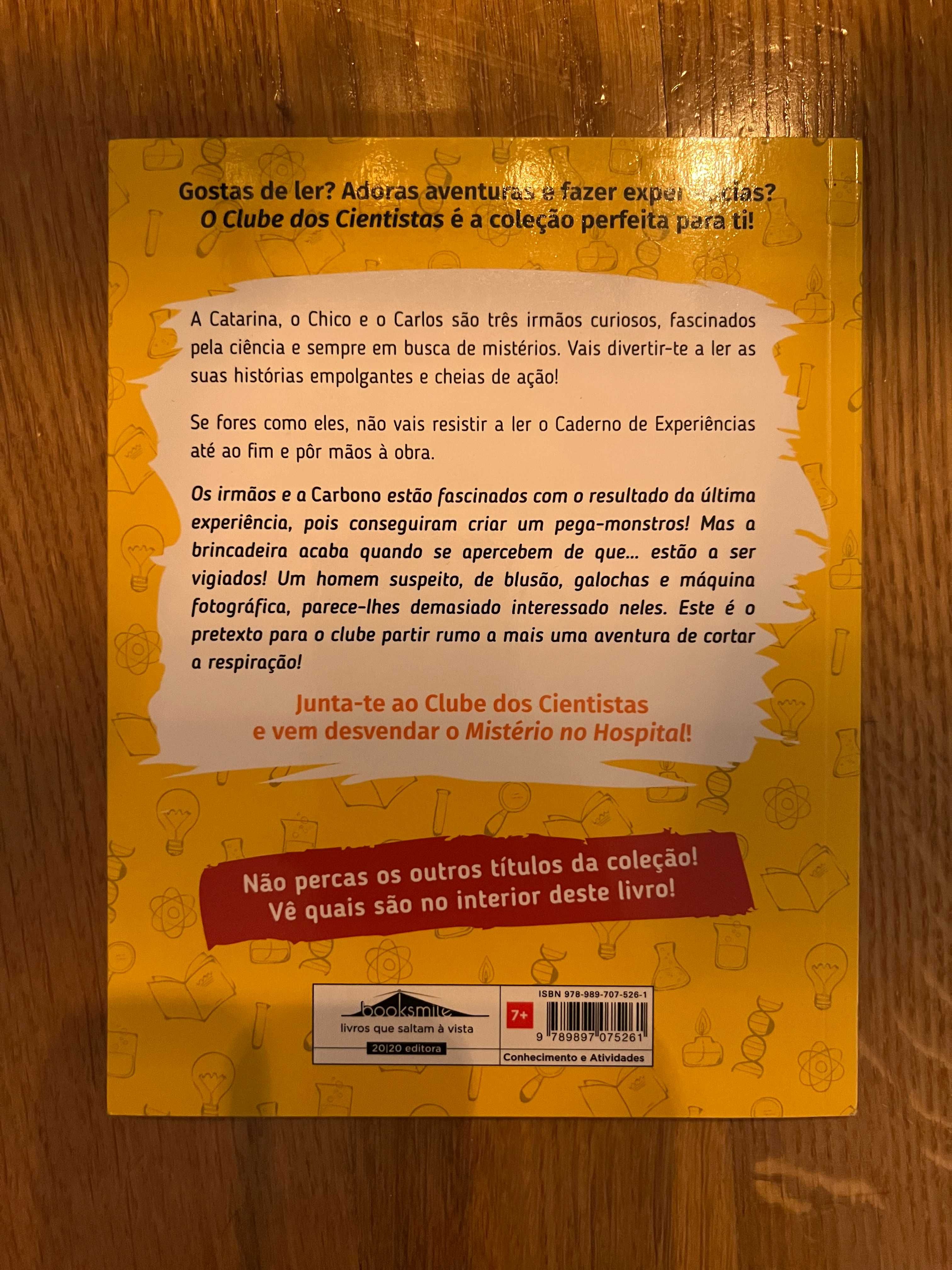 Livro "O Clube dos Cientistas - Mistério no Hospital"