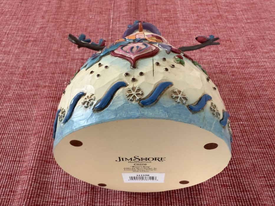 Jim Shore, bałwanek z ptakami, oryginał z 2003 r.