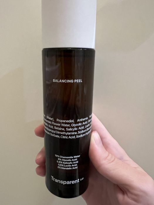 Transparent Lab tonik do twarzy Balancing peel