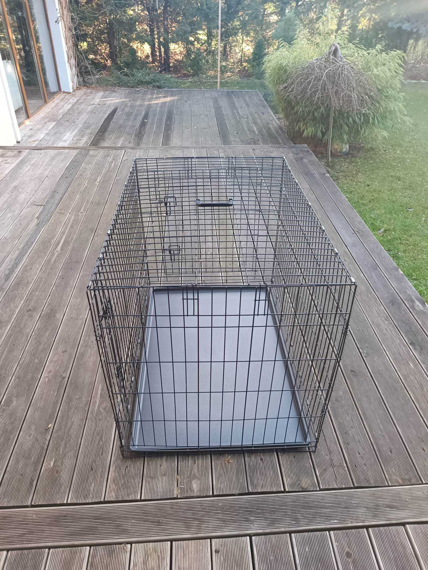 *Nowa klatka dla Dużego Psa kennel do samochodu z tacą/podłogą