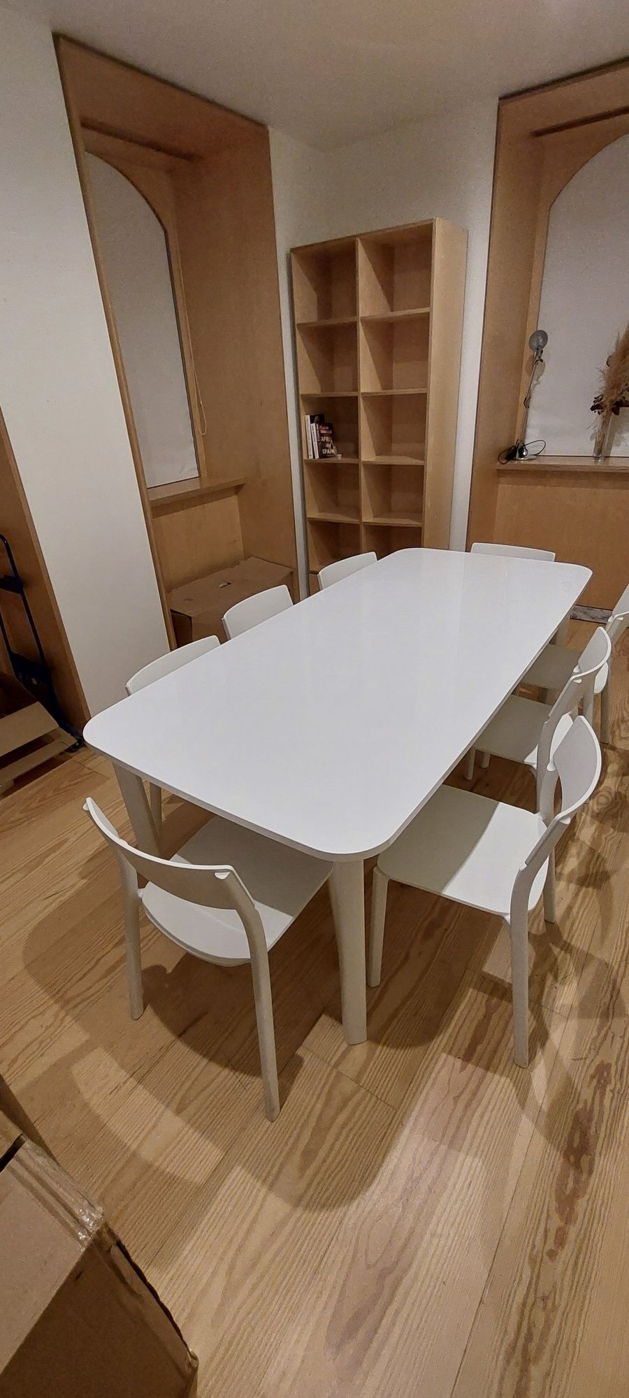 Conjunto mesa extensível e cadeiras Ikea