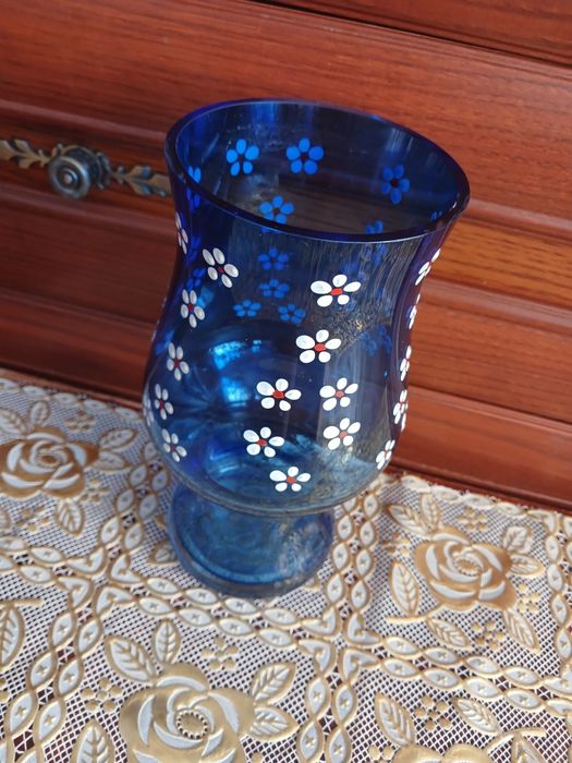 Продам вінтажну скляну вазу Богемія