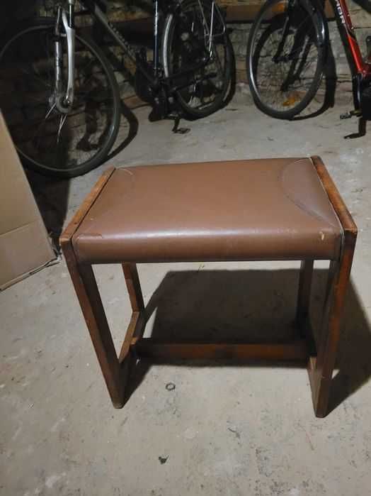 Podnóżek, stołek PRL W45×S45×G29cm