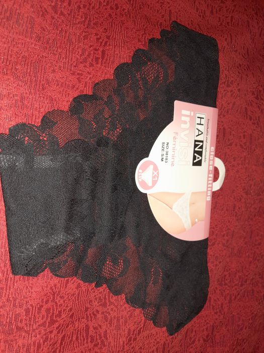 Majtki delikatna koronka Czarna s/m