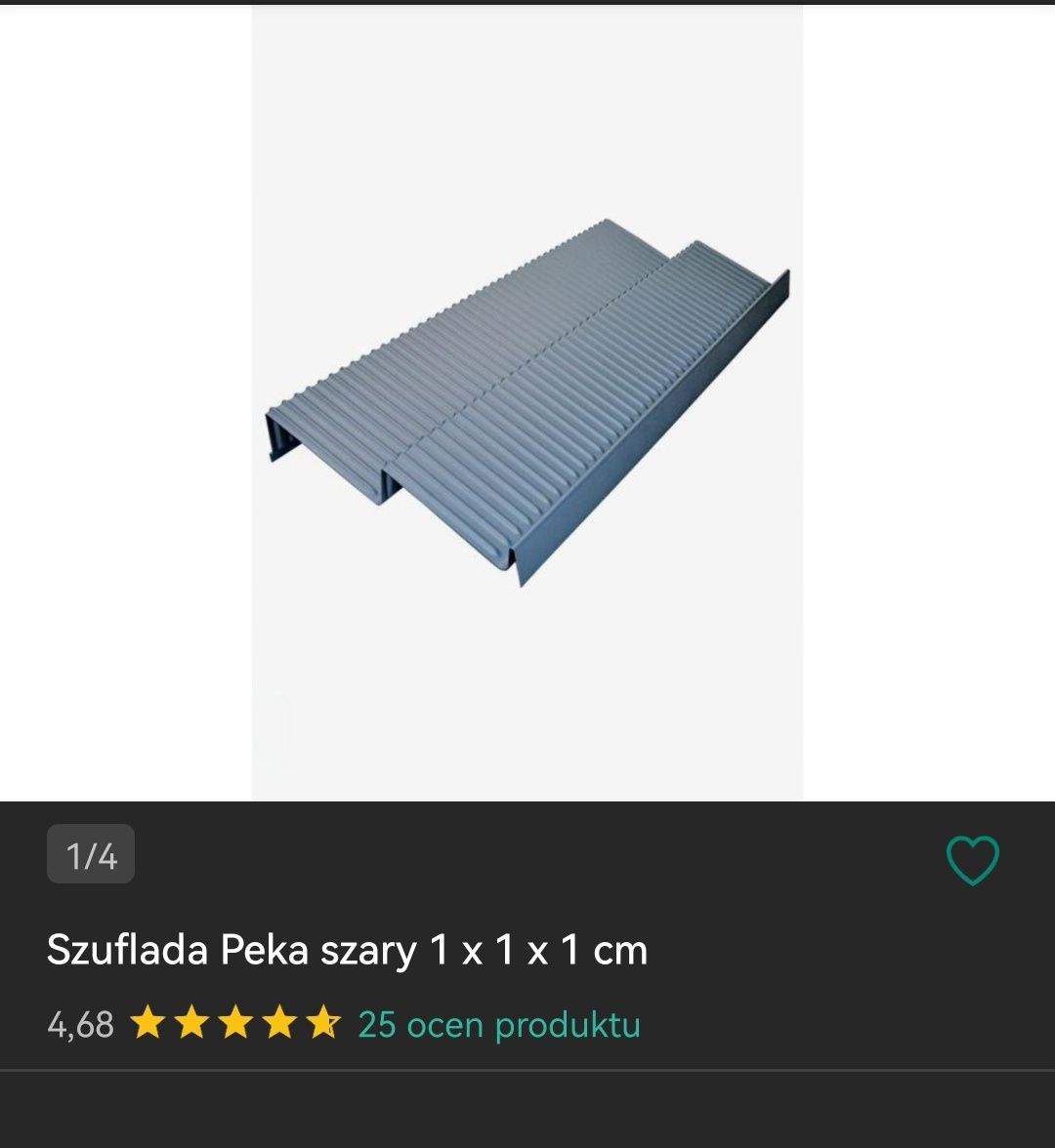 Nieużywany wkład do szuflady Peka, na buty