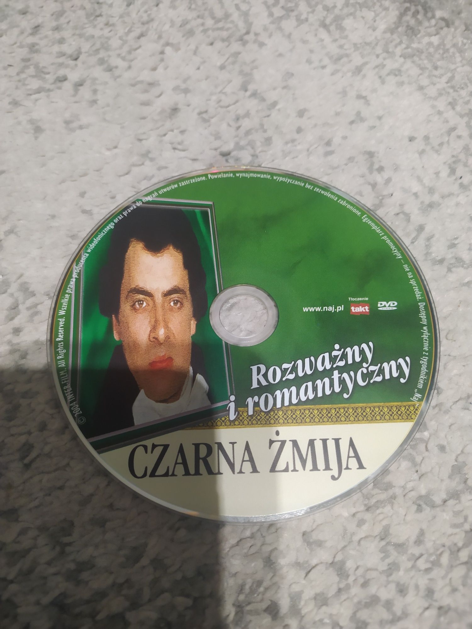 Płyta DVD czarna żmija