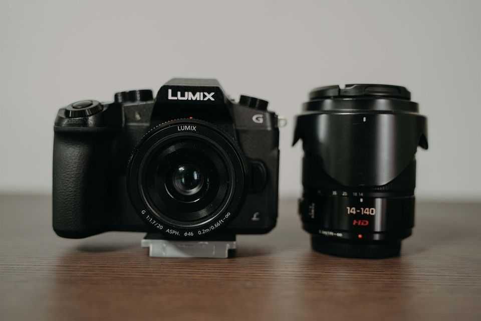 Panasonic G80 4K com Lentes e Baterias