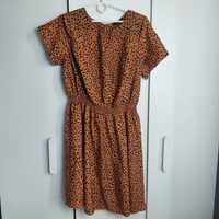 Pomarańczowa damska sukienka z krótkim rękawem, New Look XXXL