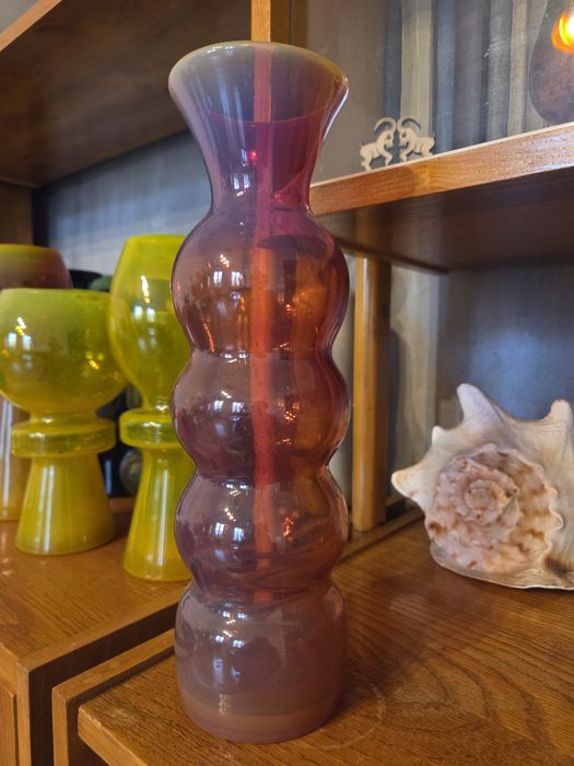 Bałwanek szkło PRL Krawczyka Horbowy Huta Sudety