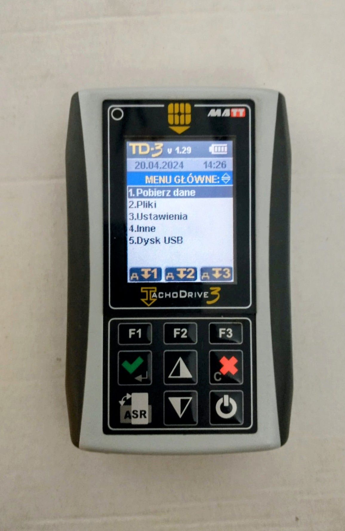 Tachodrive MATT3 1GB, czytnik kart tachograf