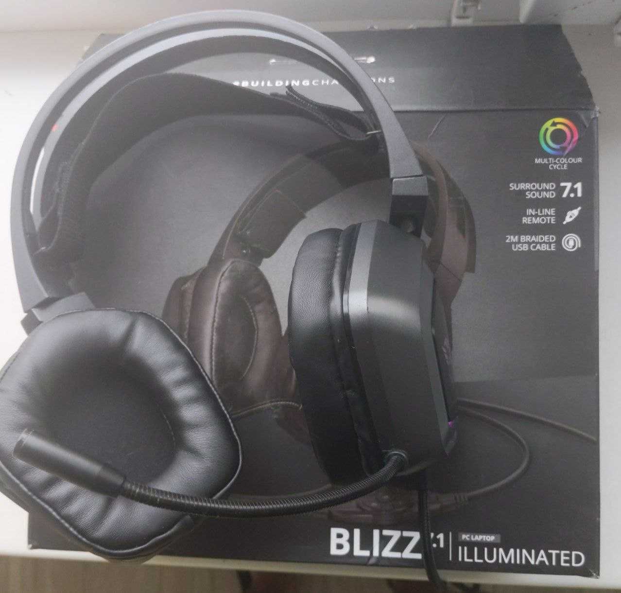 Геймерські навушники Trust GXT 450 Blizz 7.1 RGB [USB]