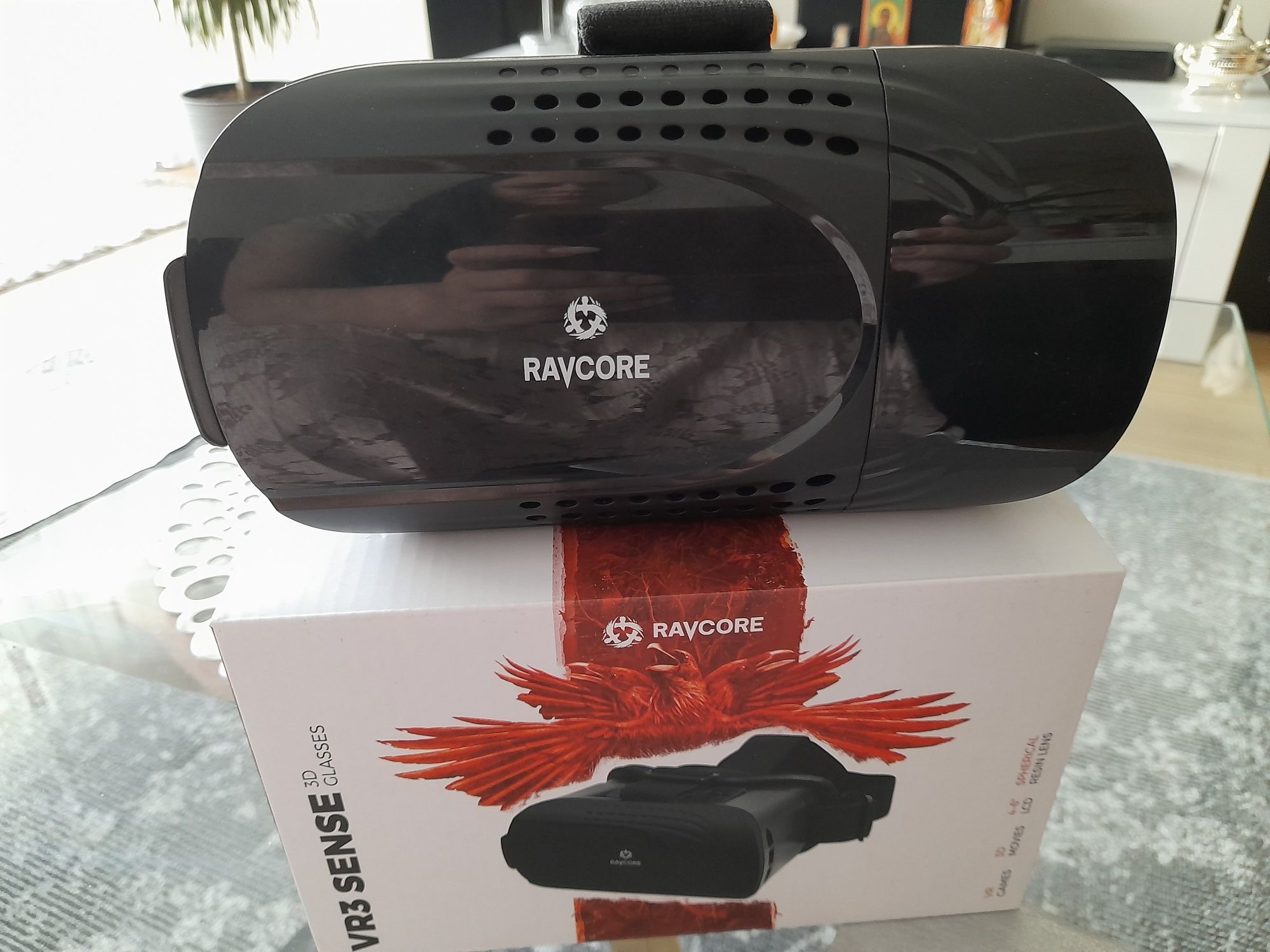 Gogle VR 3 Sense 3D Glassem, Ravcore, do smartfona, jak nowe