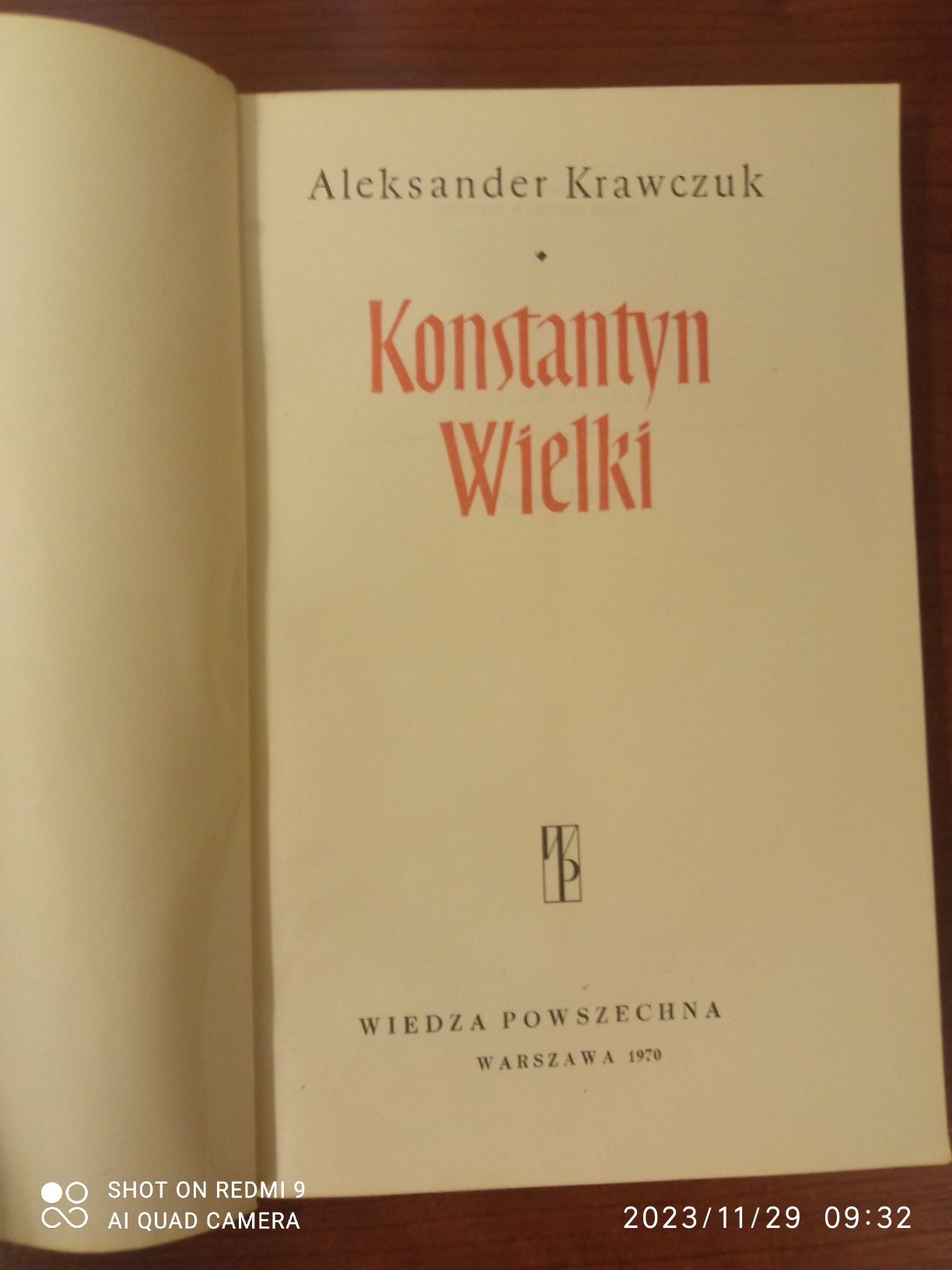 Konstant6n Wielki książka A.Krawczuk