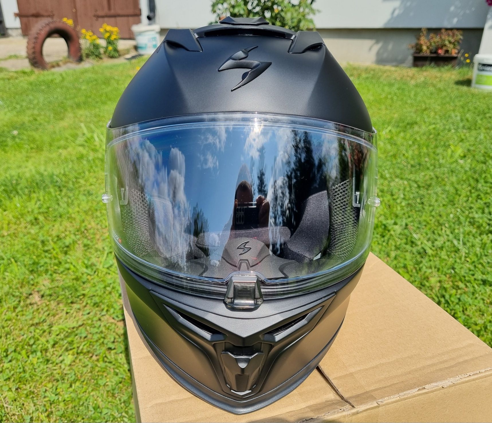 Kask motocyklowy Scorpion Exo-520 Evo Air S integralny czarny mat