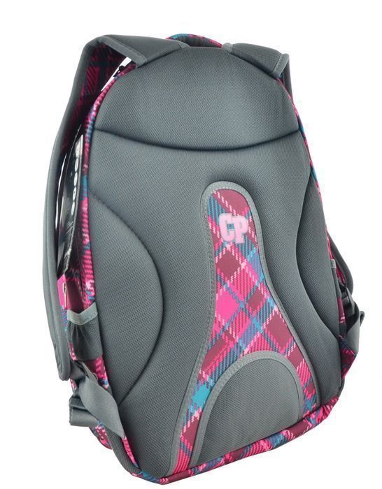 COOLPACK plecak młodzieżowy 2w1combo cranberry check
