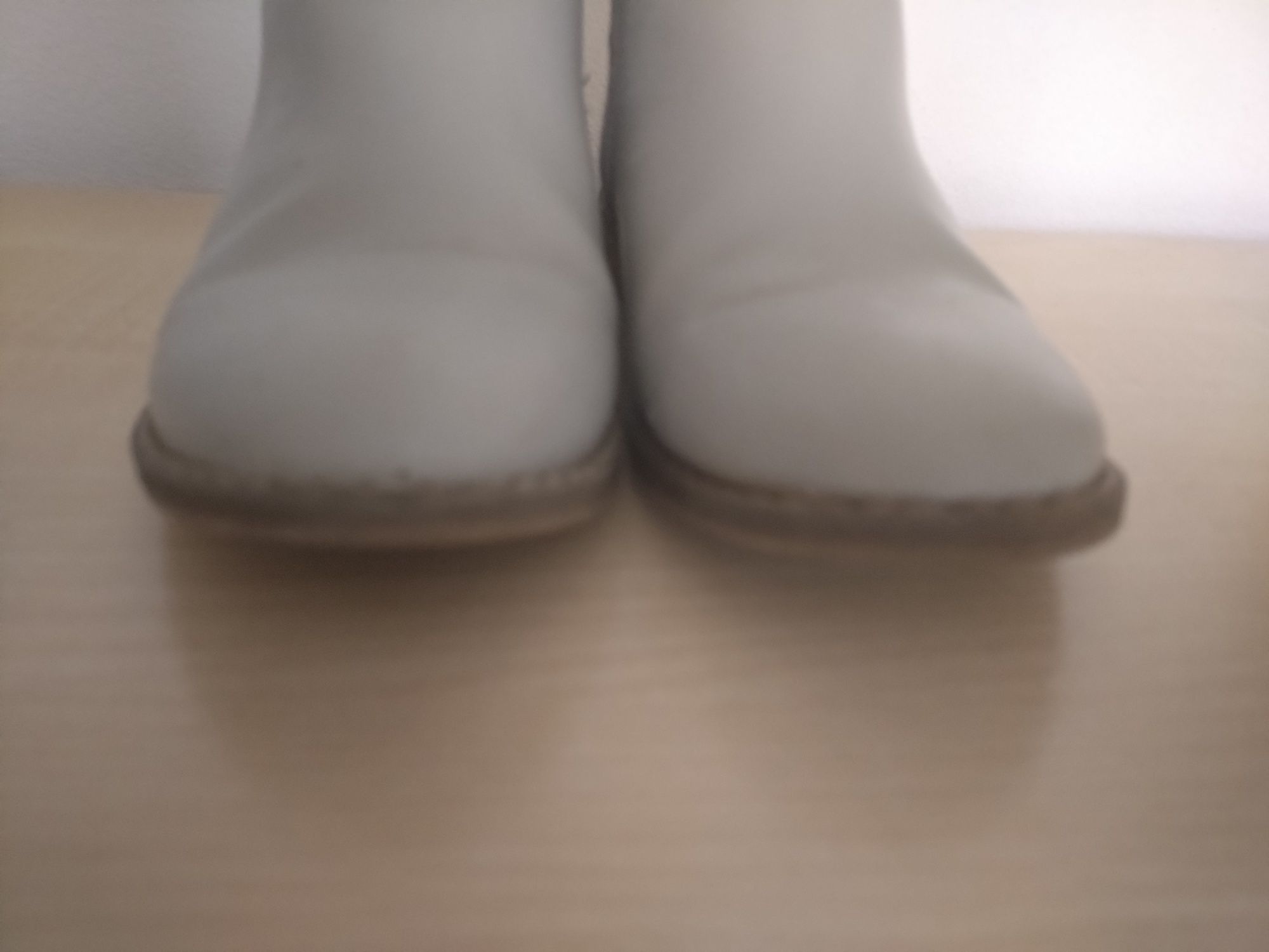 Botki 31 szare gołębie zamek ściągacz 20 cm