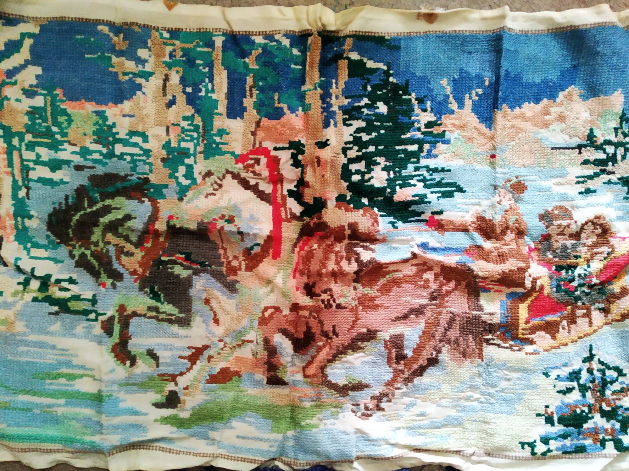 Вышивка крестиком ручная СССР